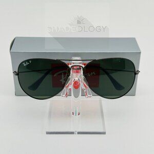 Ray-Ban Sunglasses RB3025 AVIATOR 004/58 Gunmetal w/ G-15 Polarized Lenses 62 mm